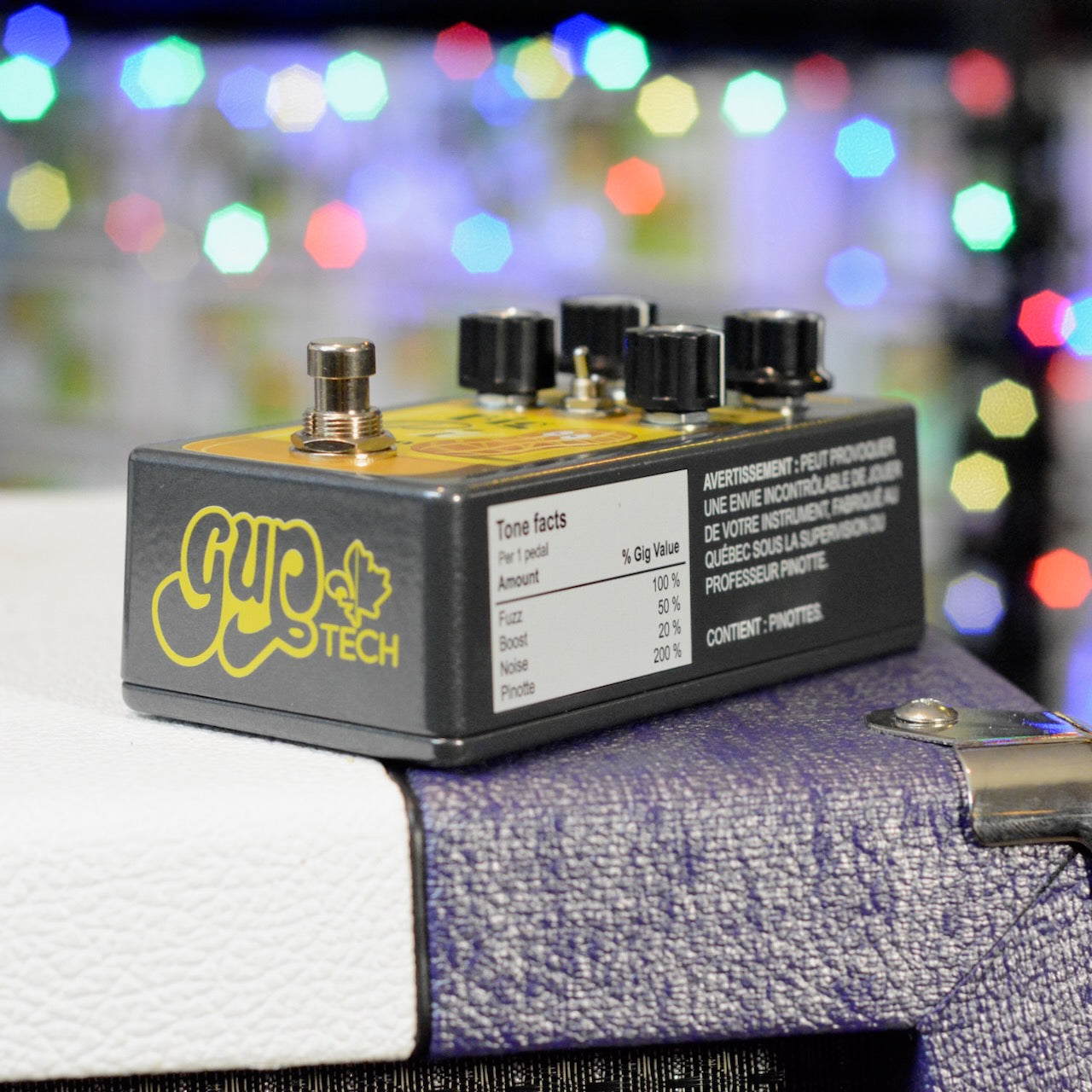 Big Pinotte Fuzz Bass Effect, side