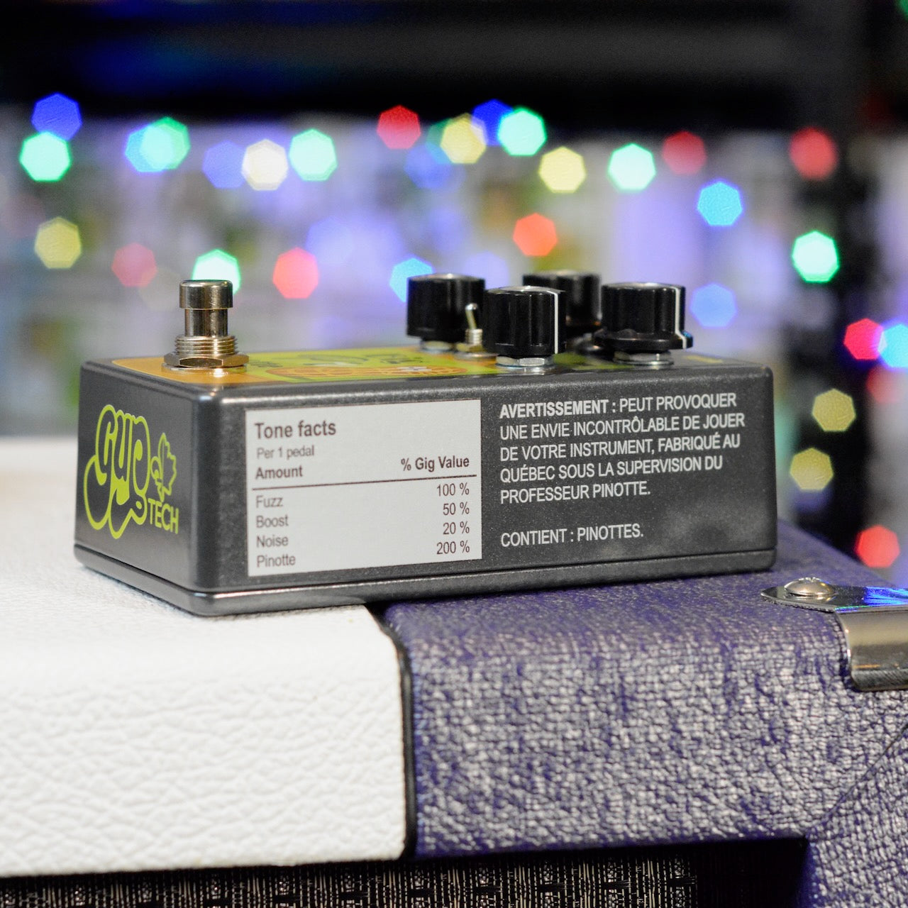 Big Pinotte Fuzz Guitar Effect, side