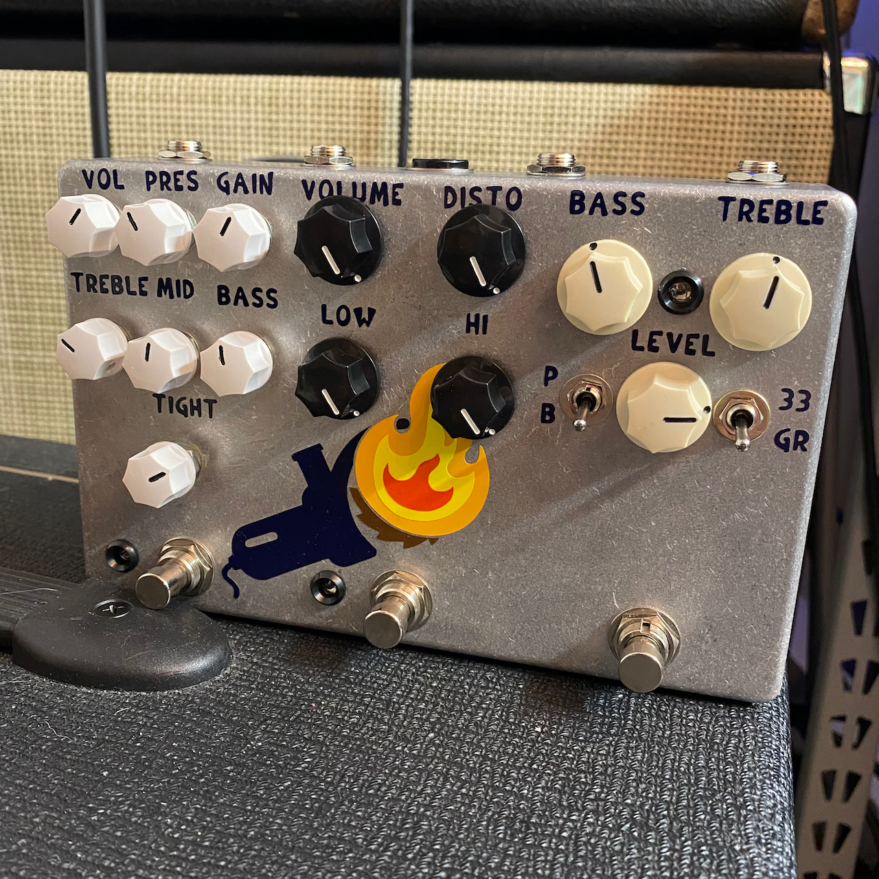 STG (So many Knobs, Torch, GrindR) Triple pedal