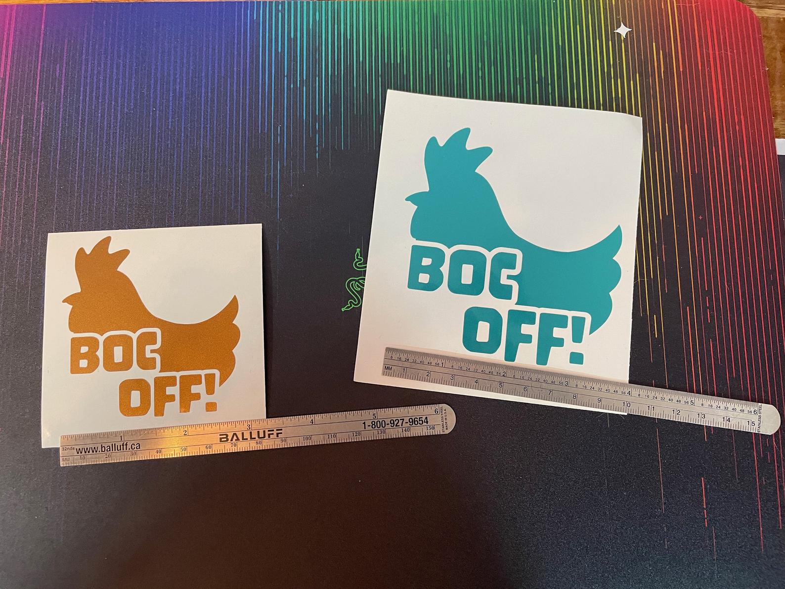 Boc Off Decal