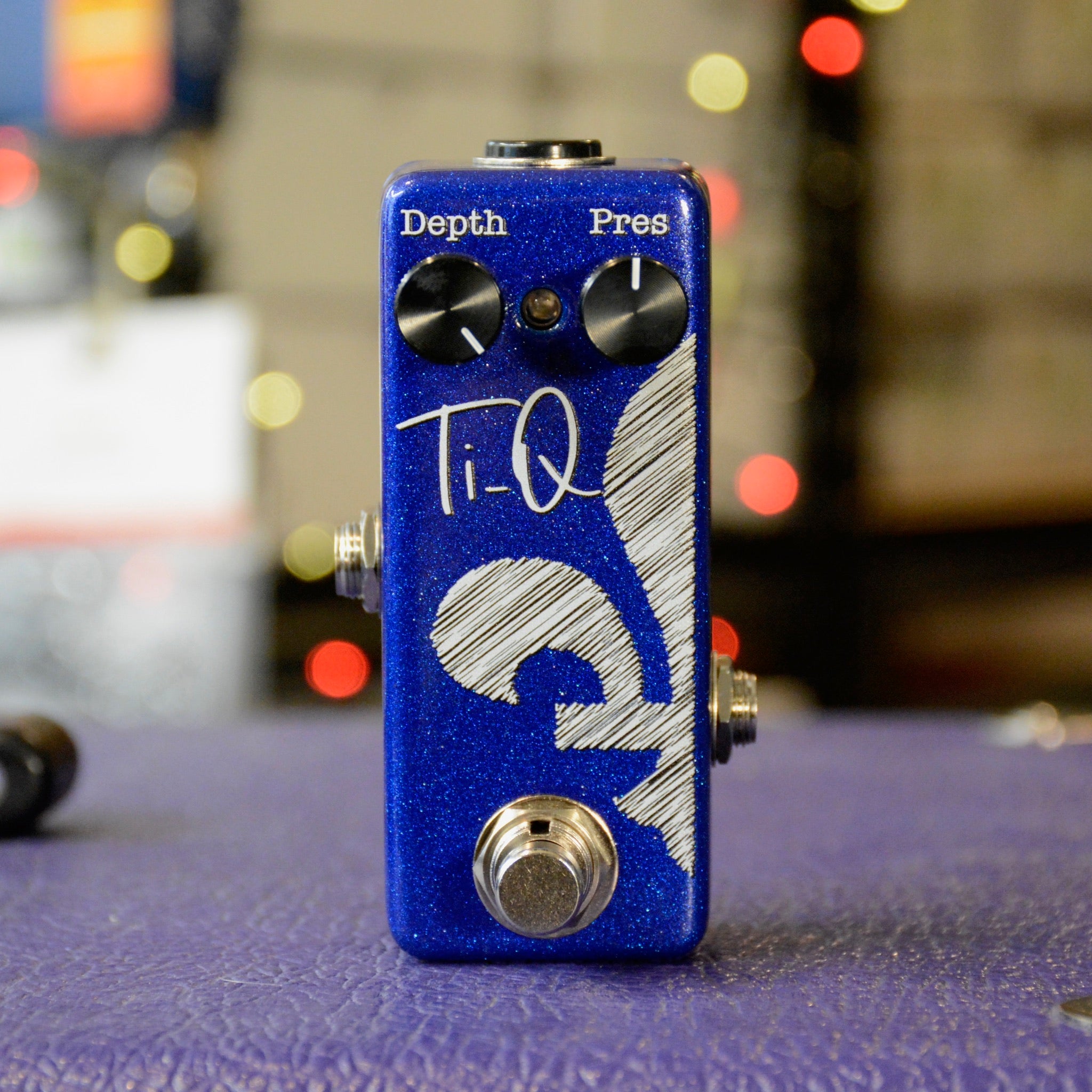 Ti-Q - Mini PdeQ Presence Depth EQ - Face - Sparkle Blue - 1590A Enclosure